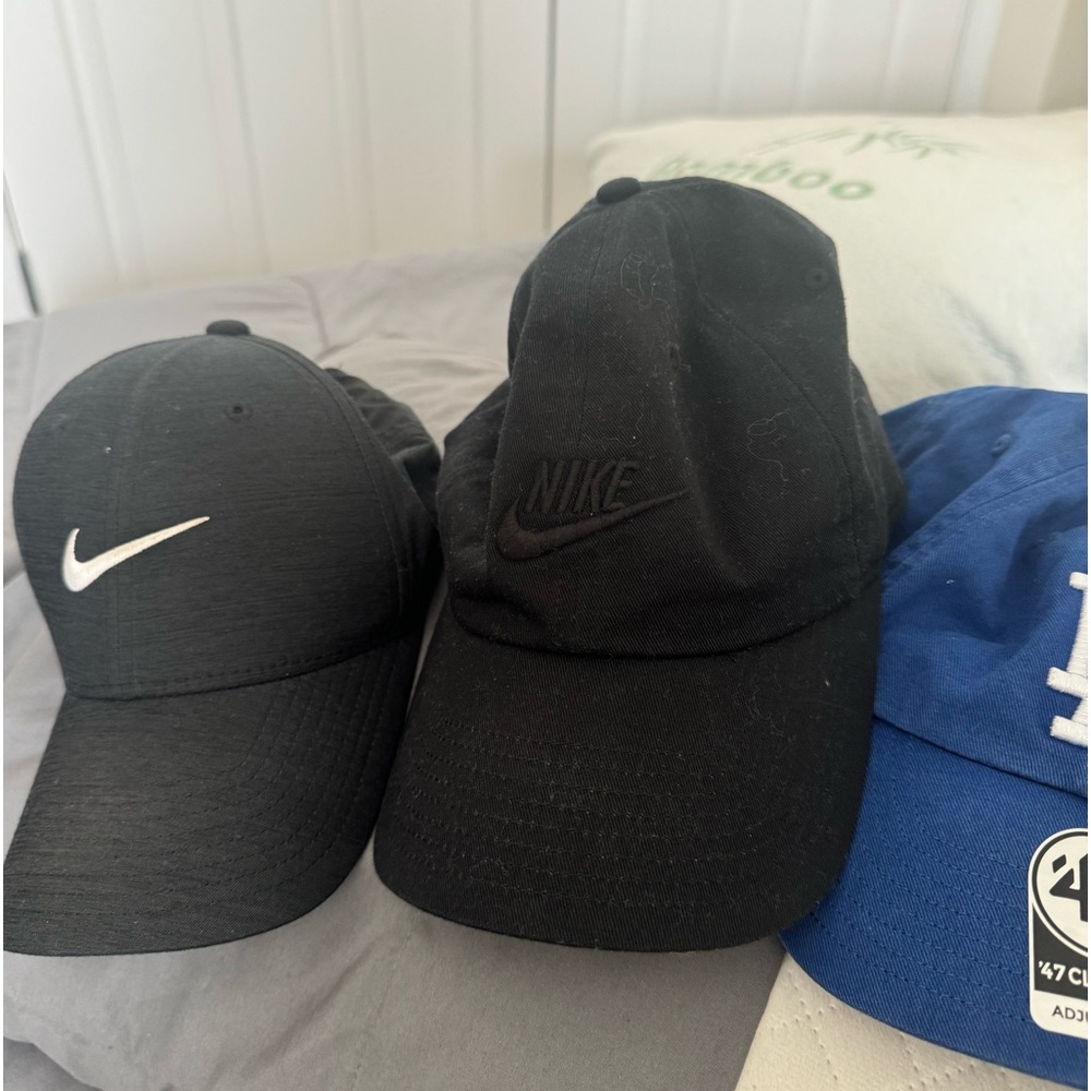 2 hats Nike and 47 la dodger lot 3